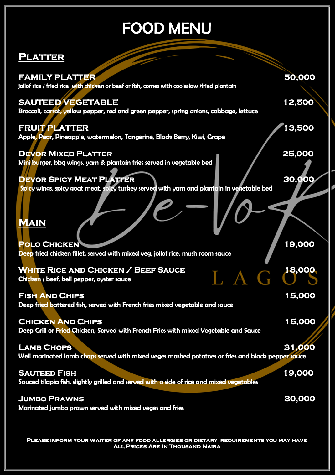 Food Menu 3