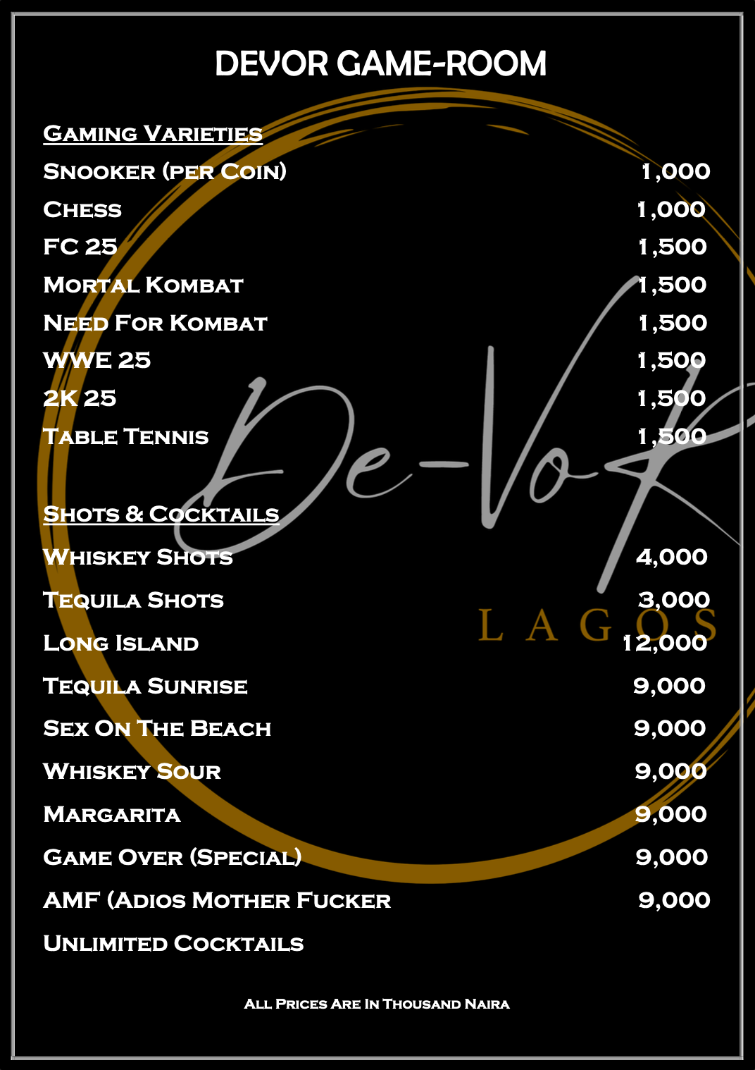Food Menu 2
